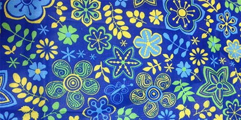 Синяя Хлопок